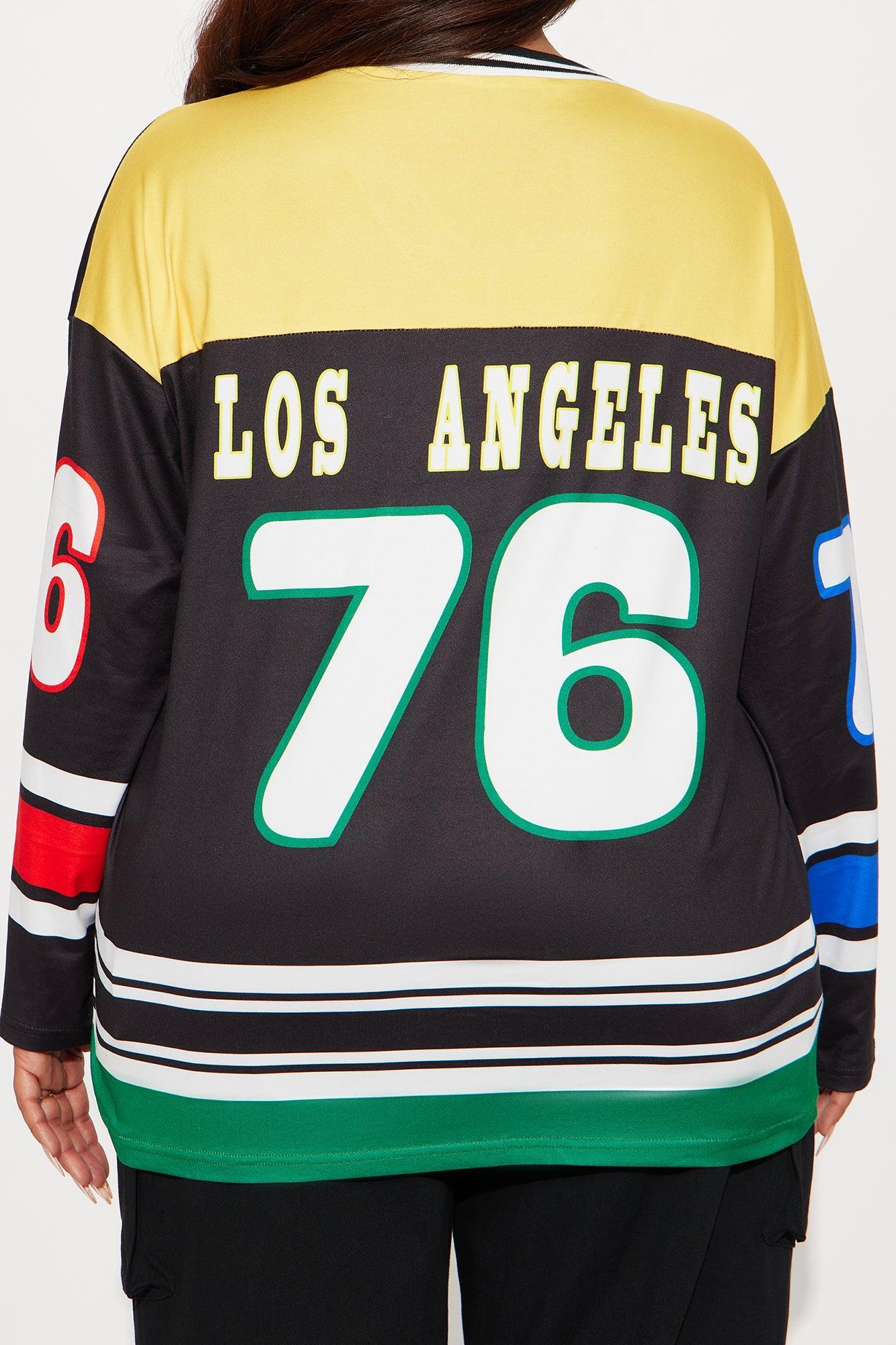 LA Hockey Jersey Tee - Black/combo Female Product Image