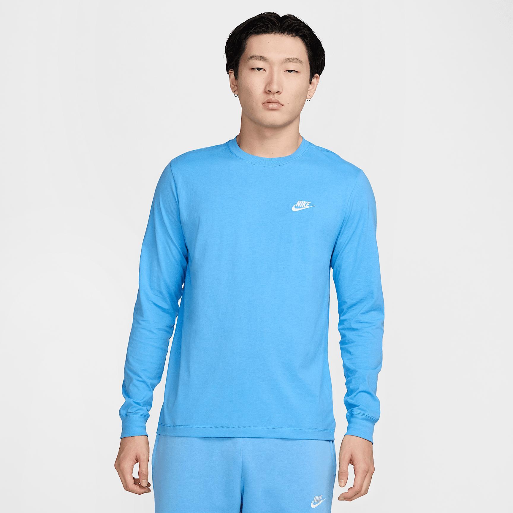 Mens Nike Sportswear Club Long-Sleeve T-Shirt | AR5193-063 Product Image