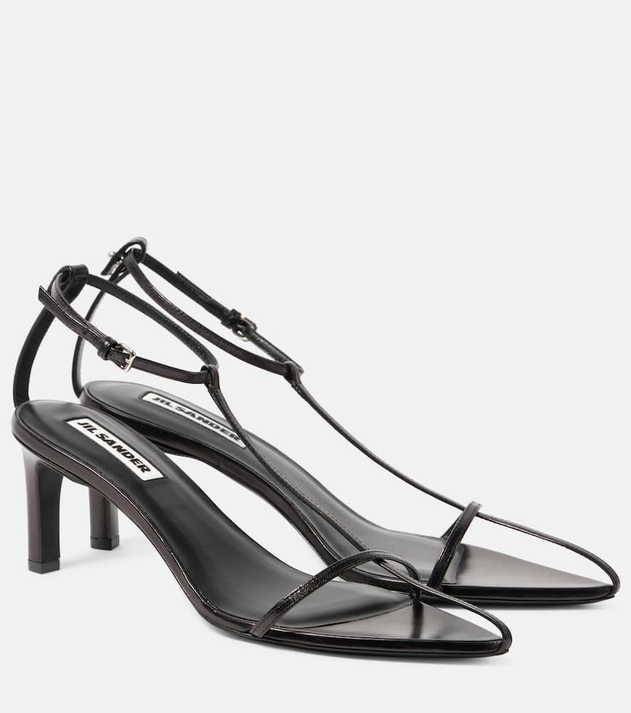 JIL SANDER Leather Sandals In Black Product Image