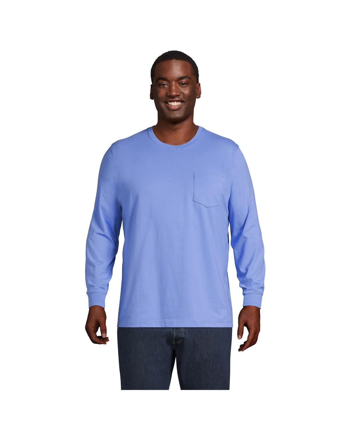 Big & Tall Lands End Super-T Pocket Tee, Mens Product Image