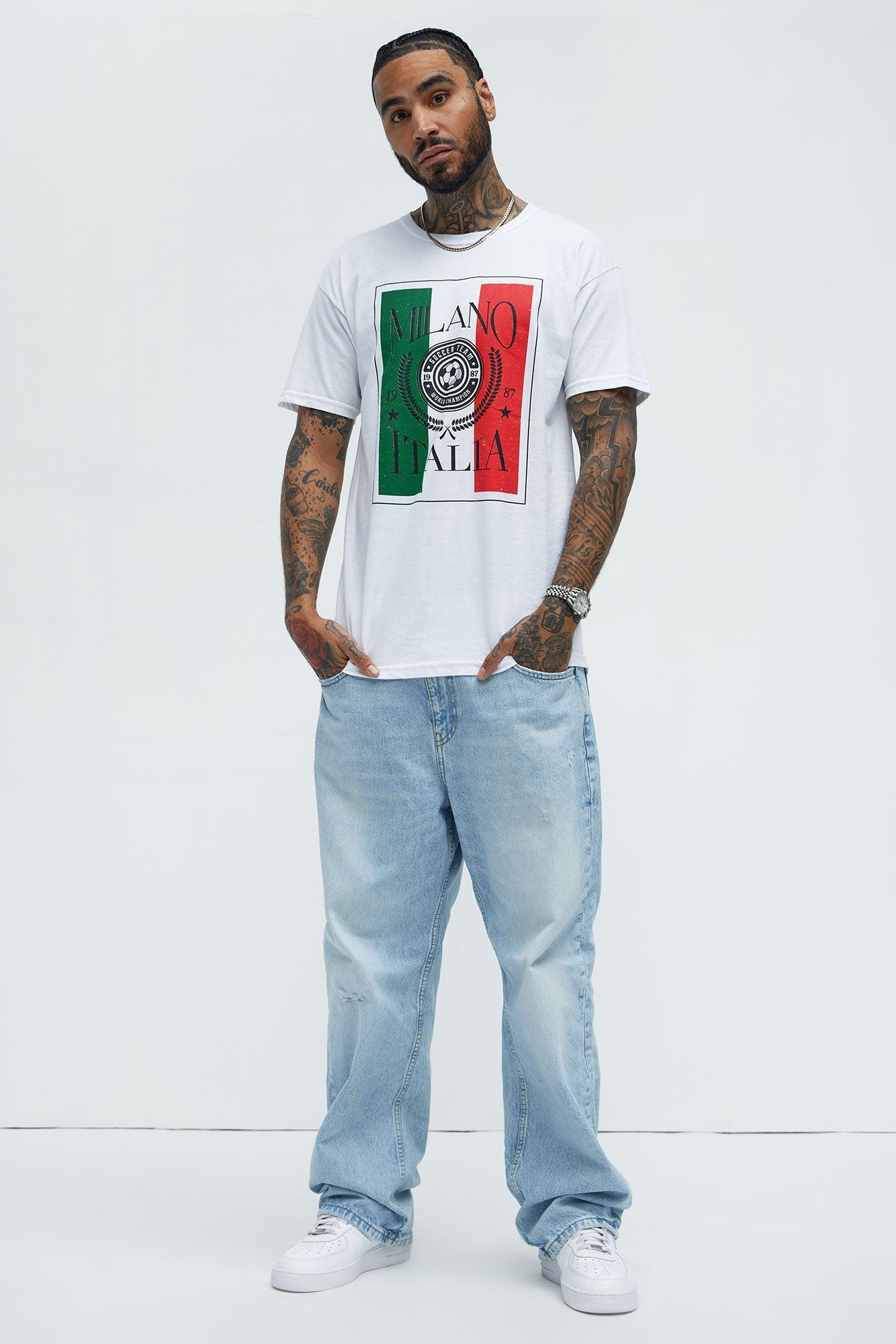 Milano Italia Short Sleeve Tee - White Product Image