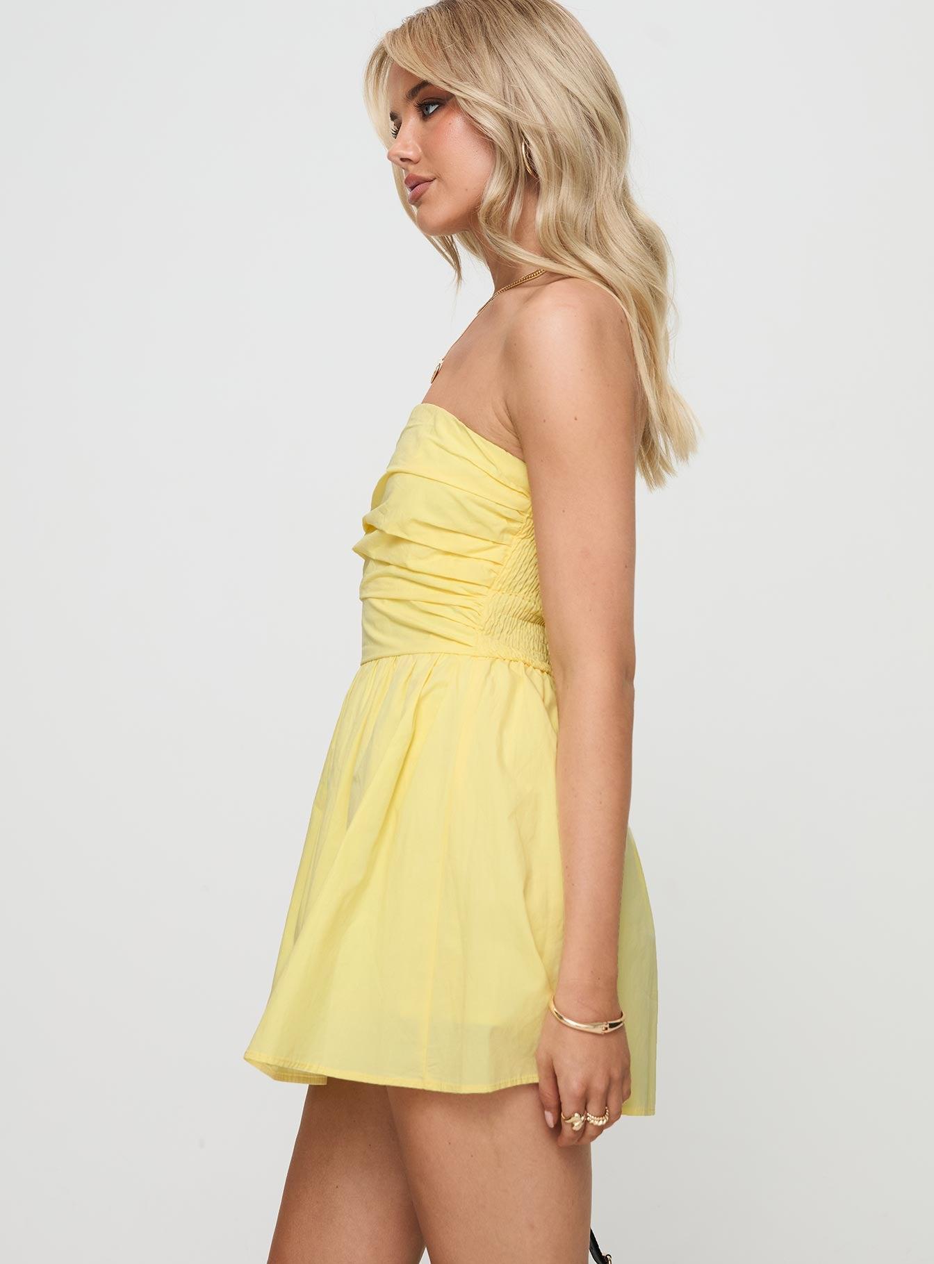 Salty Breeze Romper Lemon Product Image