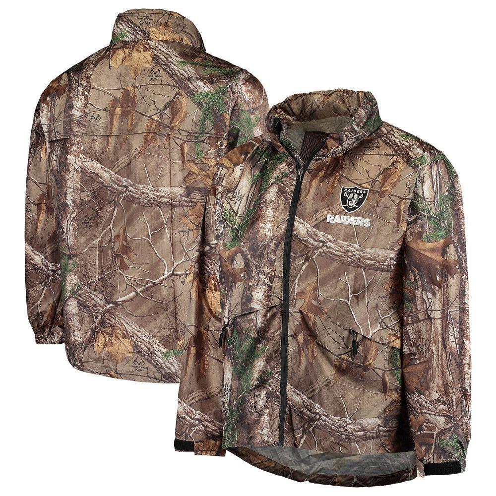 Men's Dunbrooke Realtree Camo Las Vegas Raiders Circle Sportsman Waterproof Packable Full-Zip Jacket, Size: Medium, Lvr Green Product Image