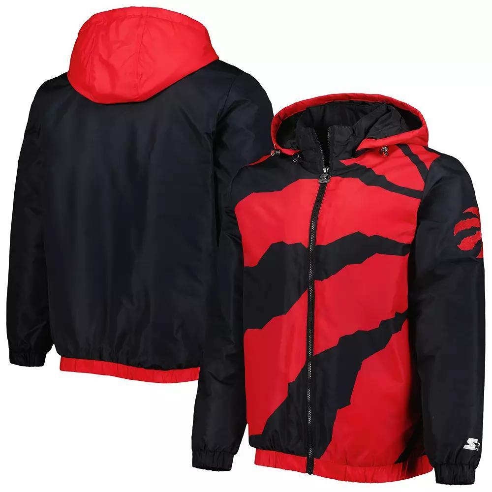 Men's Starter Red Toronto Raptors The Triple Double Full-Zip Hoodie Jacket, Size: Large, Rpt Red Product Image