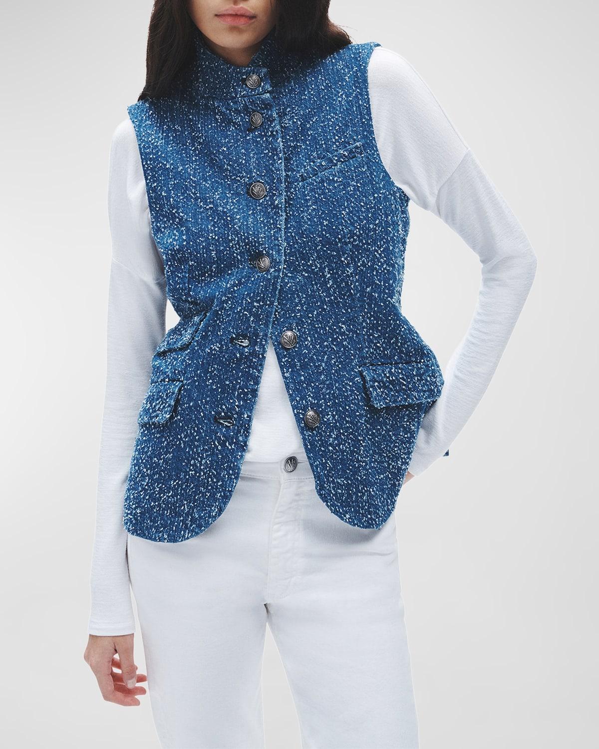 Womens Slade Tweed Vest Product Image