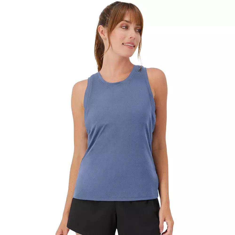 Hanes Moves Womens Performance Tank Blue Dive 2XL Product Image