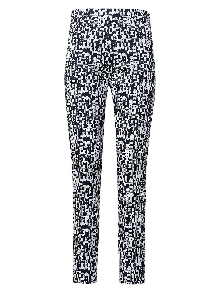 Womens Franca Geometric Slim Crop Pants Product Image