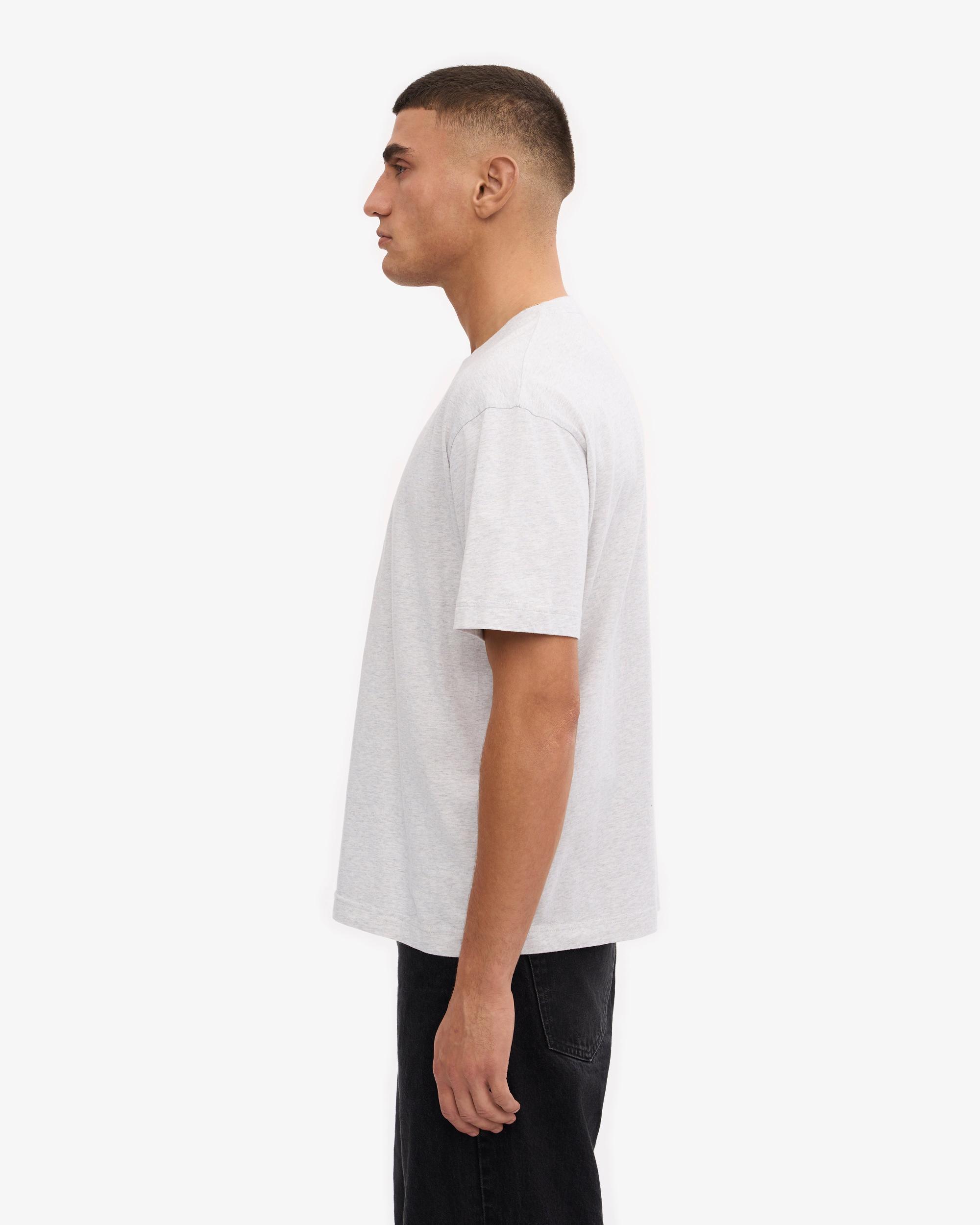 Oversized Organic T-Shirt - Snow Melange Product Image