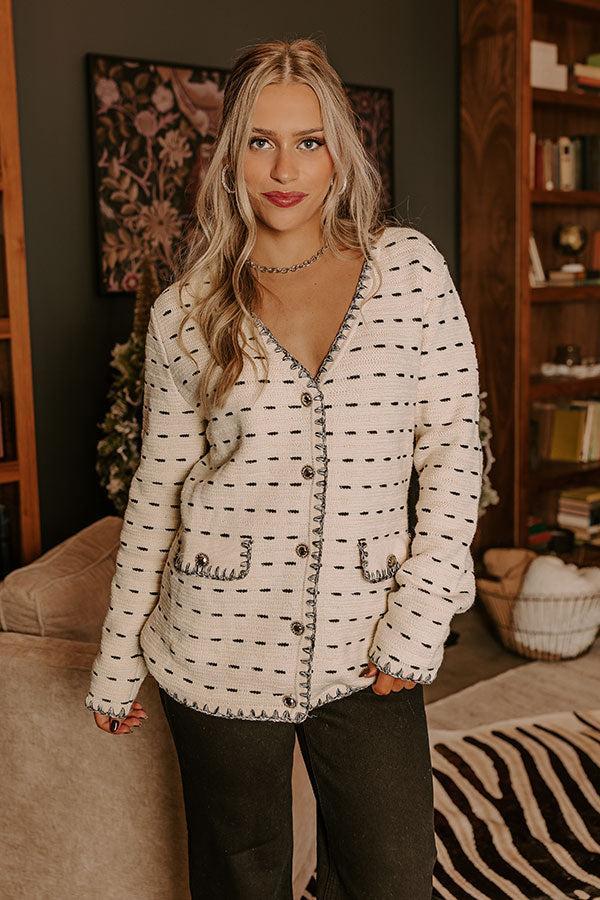 Casual Couture Knit Cardigan Product Image