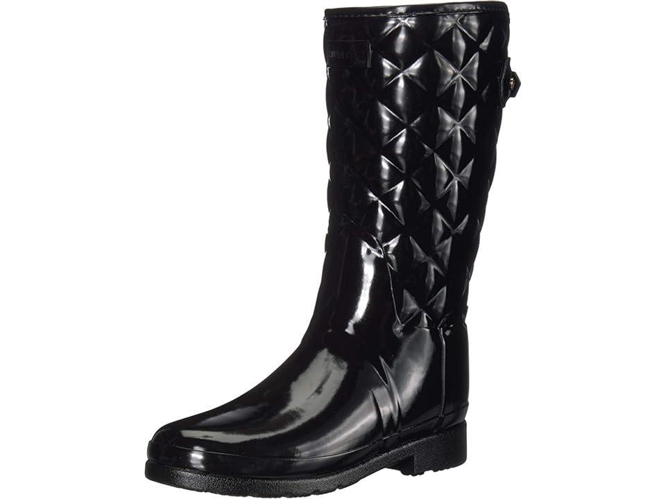 Hunter Refined Gloss Quilted Waterproof Boots Product Image