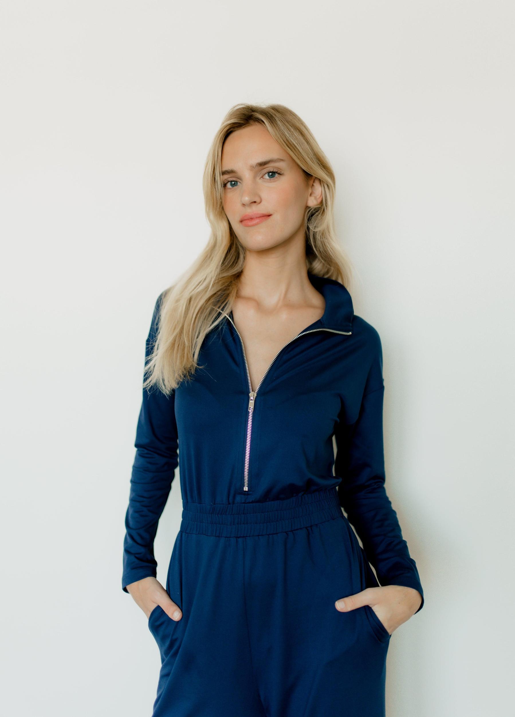 Claire Zipper Jumpsuit Product Image