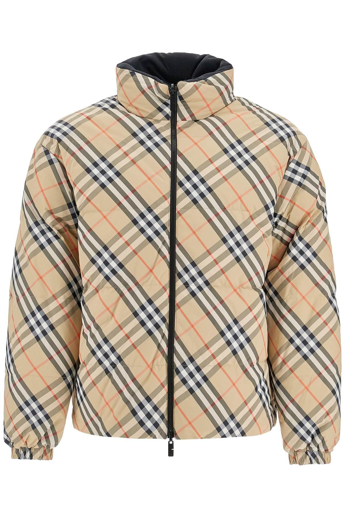 Reversible Nylon Down Jacket In Beige Product Image