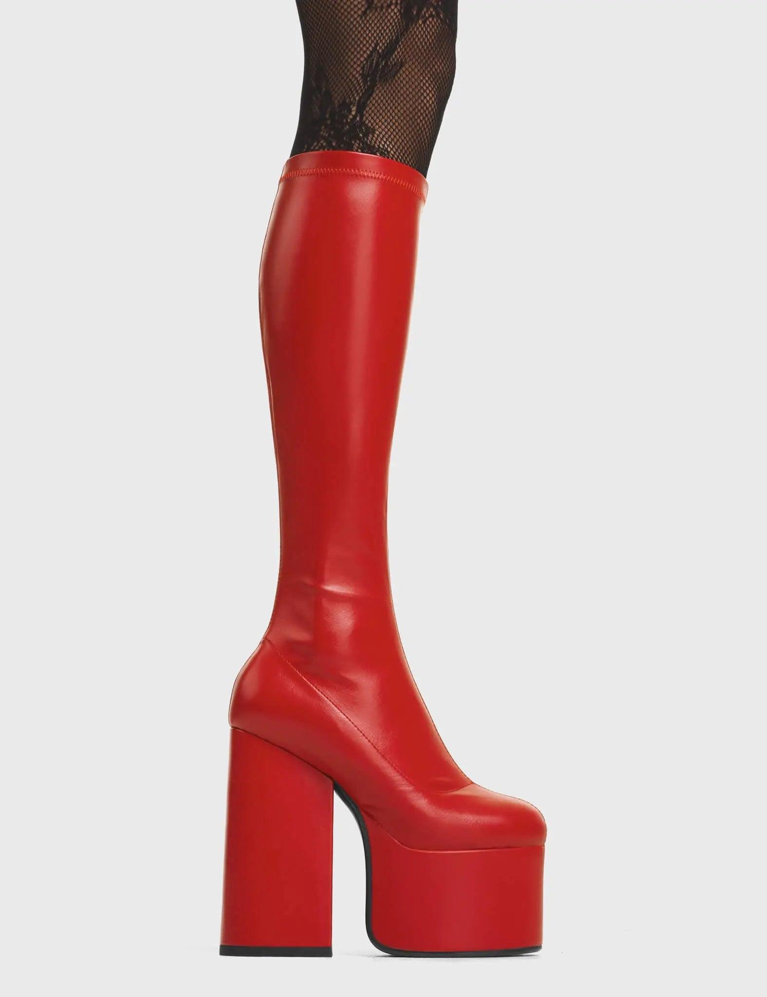 Messenger Platform Knee High Boots Product Image