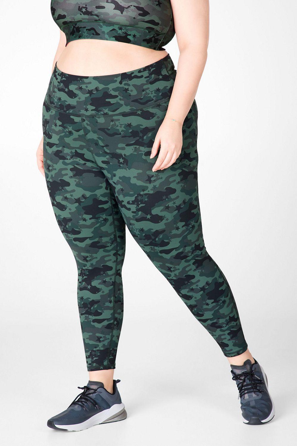 Fabletics Define High-Waisted 7/8 Legging Womens green plus Size 4X Product Image