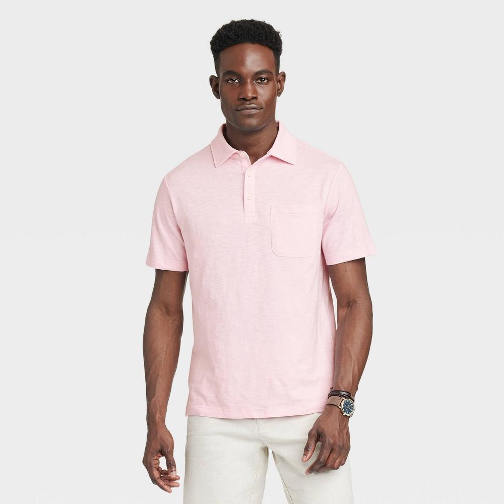 Mens Slub Jersey Polo Shirt - Goodfellow & Co XXL Product Image