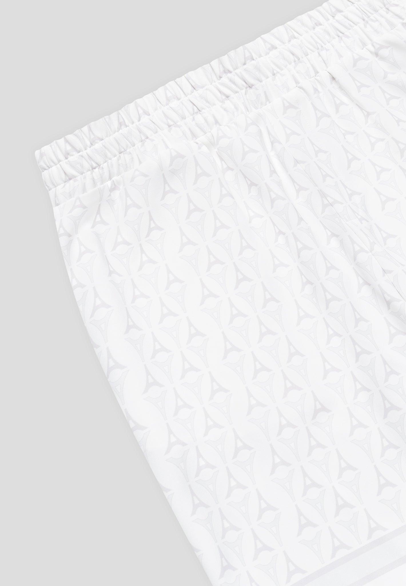 Eiffel Monogram Shorts - White Male Product Image