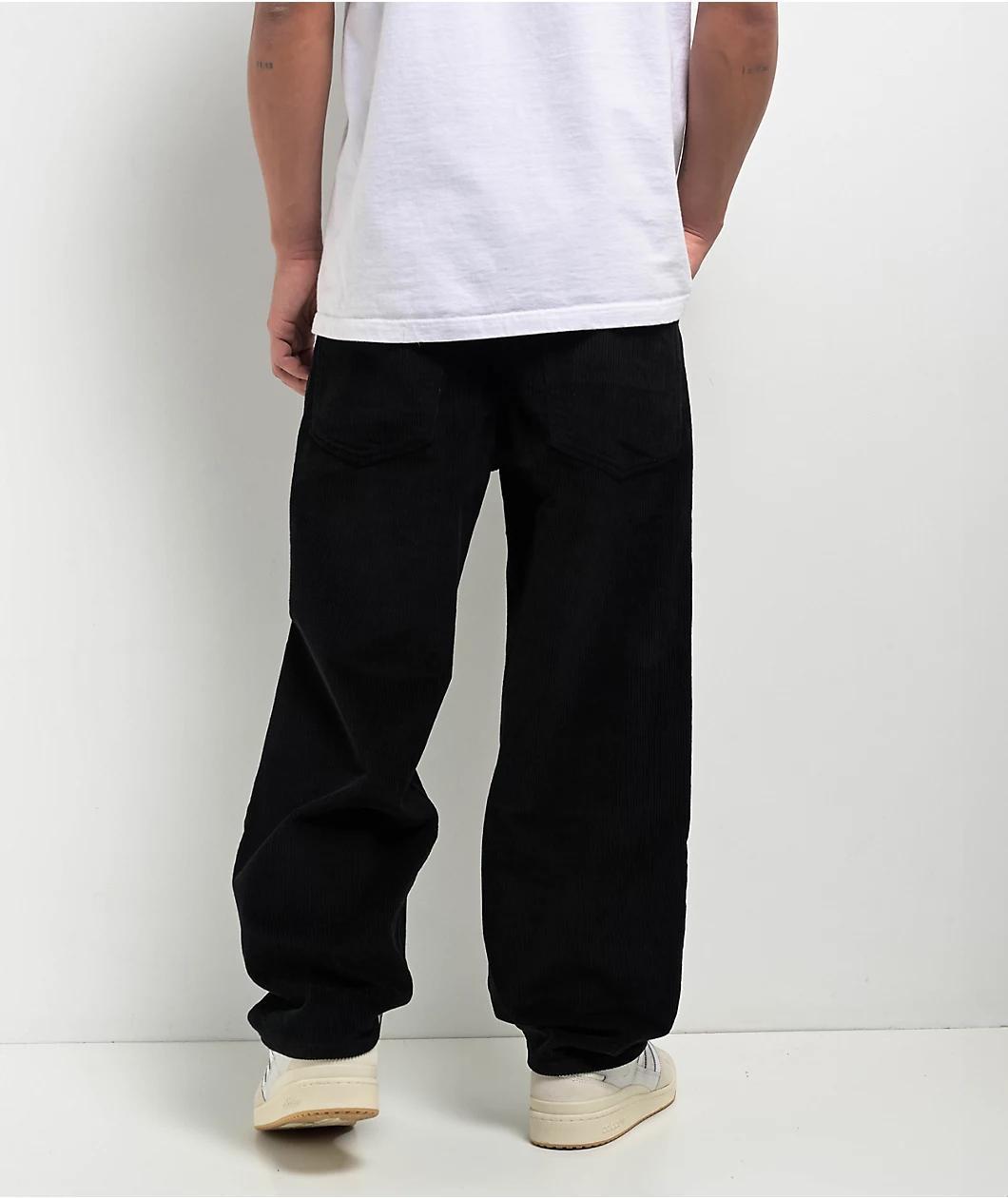 Empyre Corduroy Black Ultra Loose Skate Pants Product Image