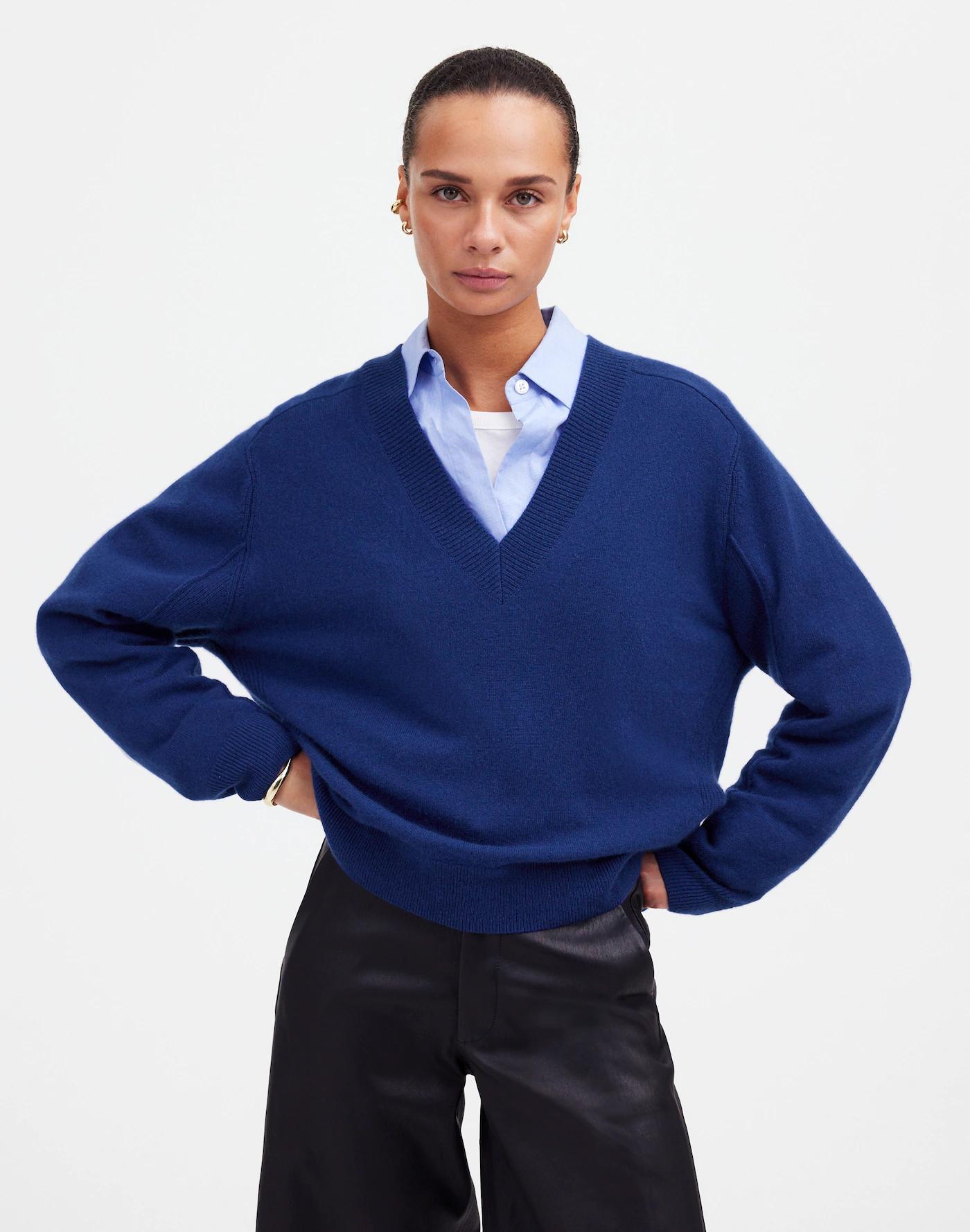 Cashmere V-Neck Sweater Product Image