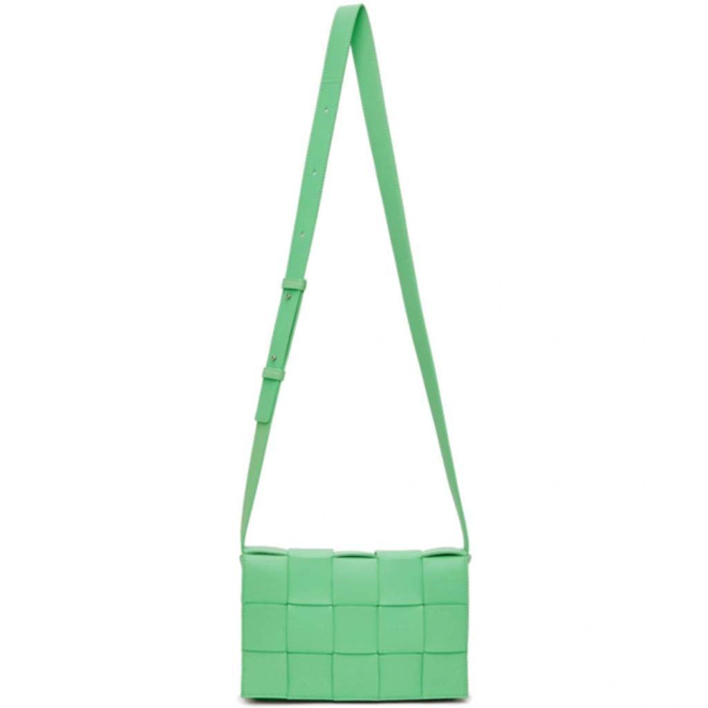 BOTTEGA VENETA Green Intreccio Cassette Bag Product Image