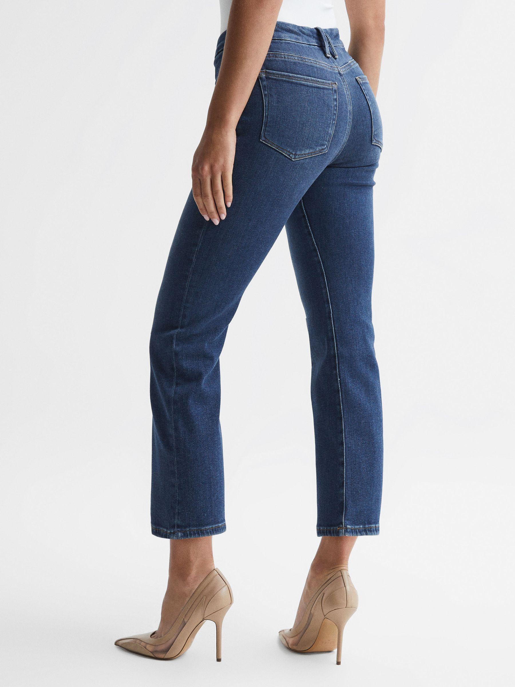 Mini Good Legs Crop Bootleg Jeans in Dark Blue Product Image