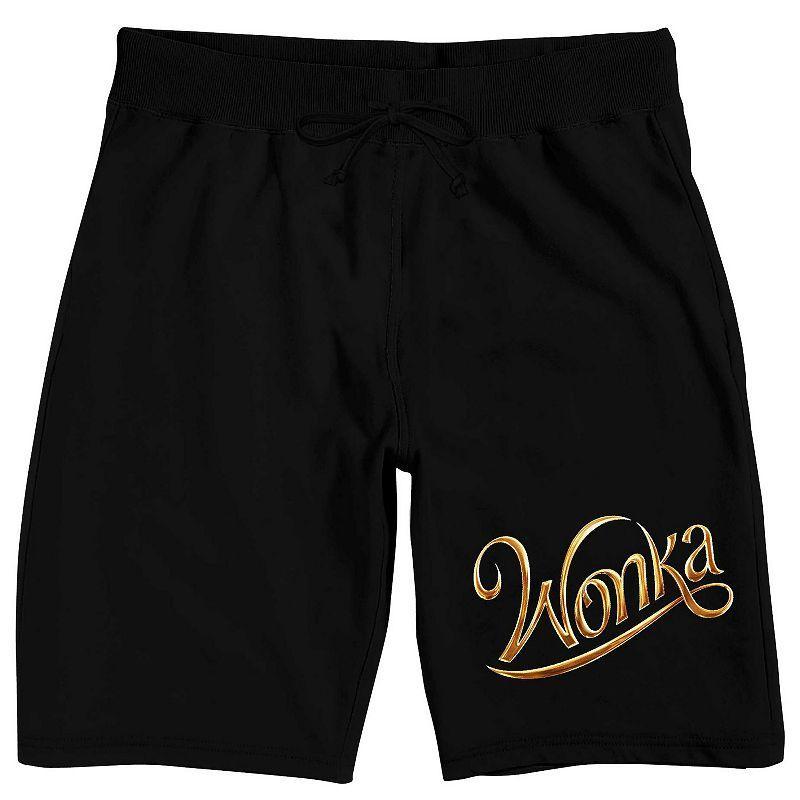 Men's Willy Wonka Golden Ticket Sleep Shorts, Size: XXL, Black Product Image