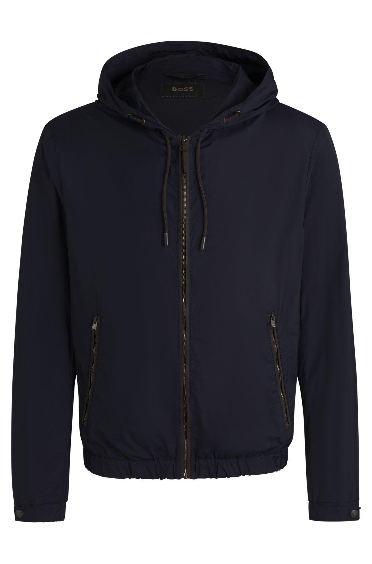 Regular-fit jacket with adjustable hood Product Image
