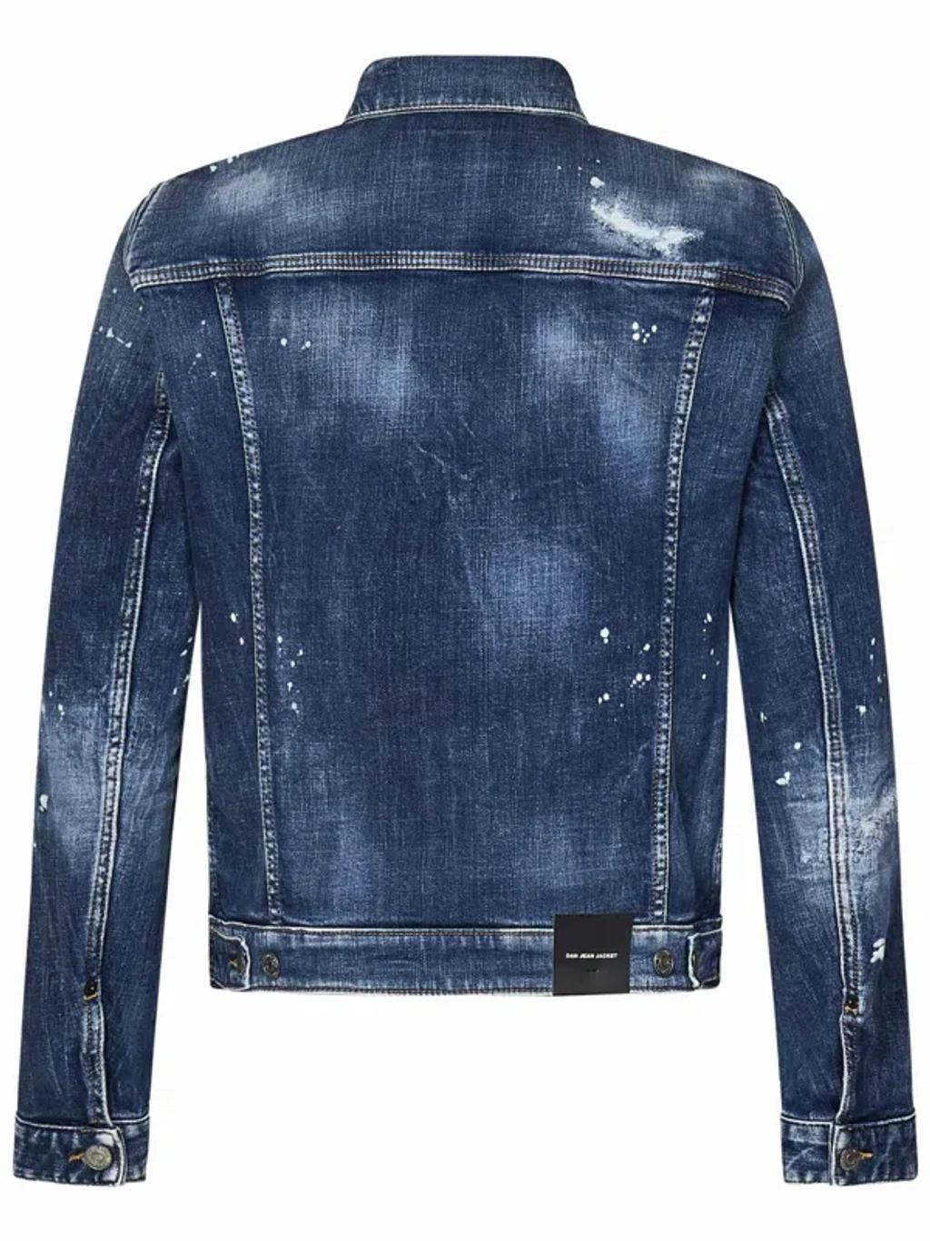 DSQUARED2 Medium Heritage Rammendo Wash Jacket In Blue Product Image