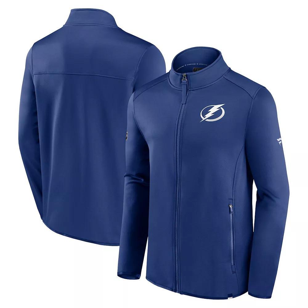 Men's Fanatics Branded  Blue Tampa Bay Lightning Authentic Pro Full-Zip Jacket, Size: 4XL, Lgh Blue Product Image