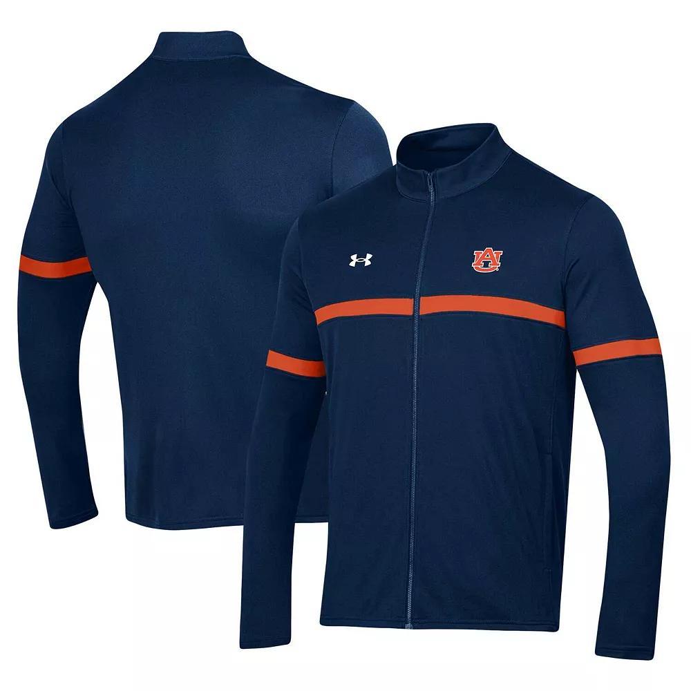 Men's Under Armour Navy Auburn Tigers 2023 Assist Warm Up Full-Zip Jacket,  Product Image