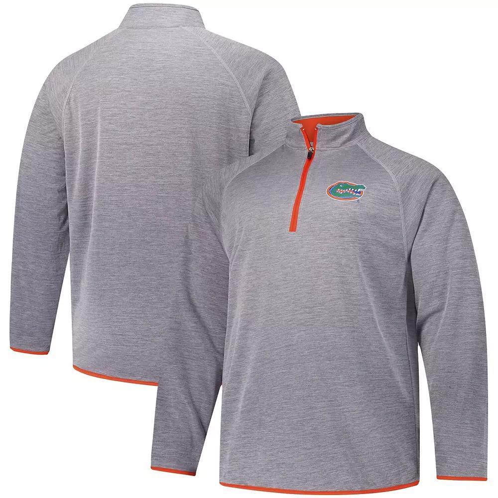 Men's Fanatics Charcoal Florida Gators Raglan Big &Tall Quarter-Zip Top,  Product Image