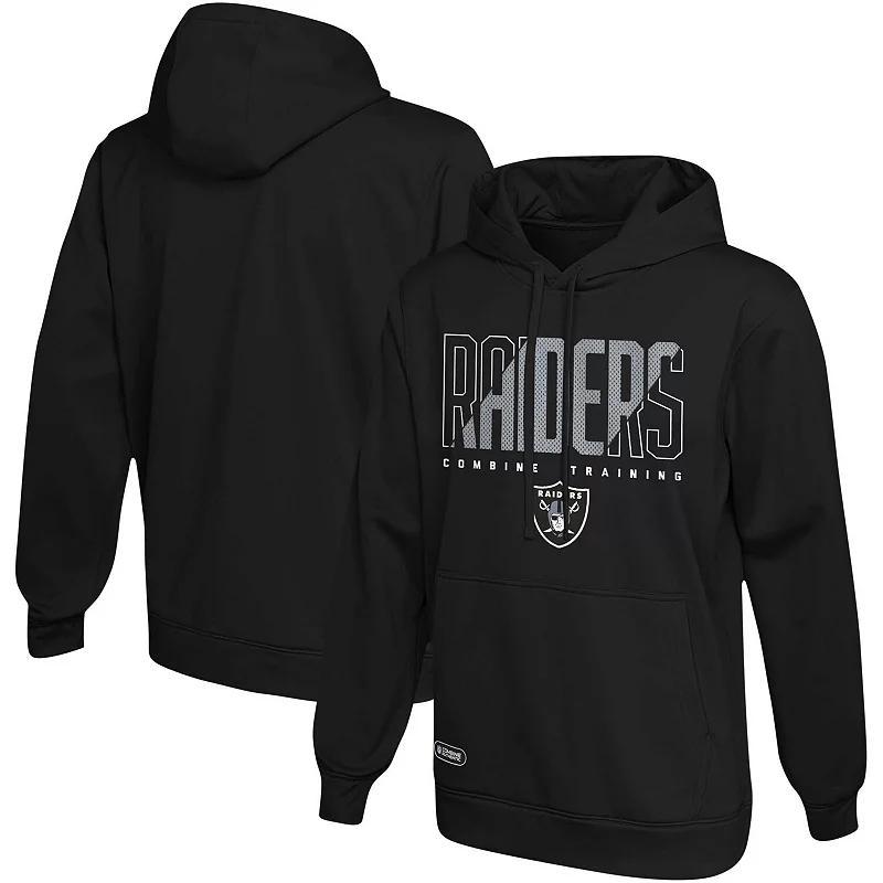 Mens Black Las Vegas Raiders Backfield Combine Authentic Pullover Hoodie Product Image