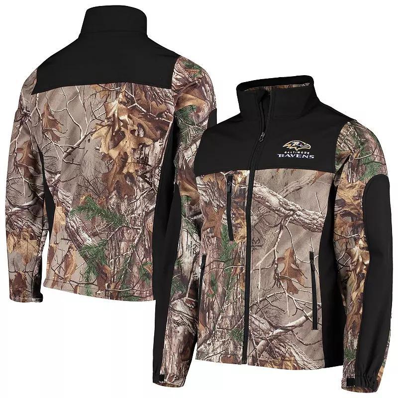 Mens Dunbrooke Realtree Camo/Black Seattle Seahawks Circle Hunter Softshell Full-Zip Jacket Product Image