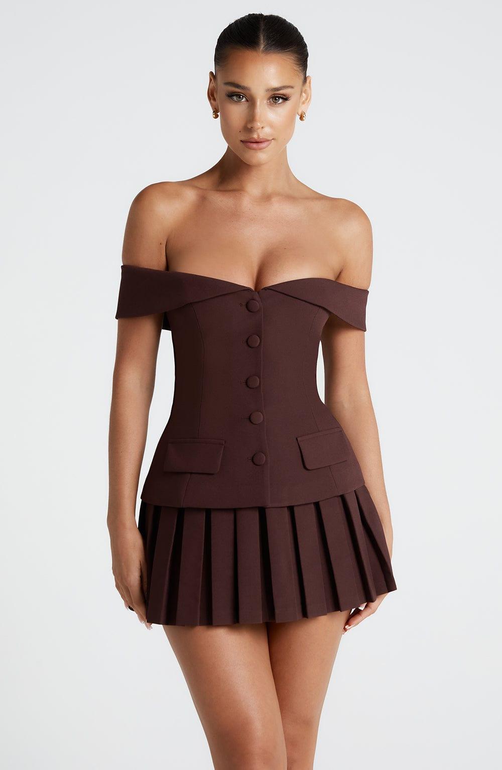 Blakely Top - Plum Brown Product Image