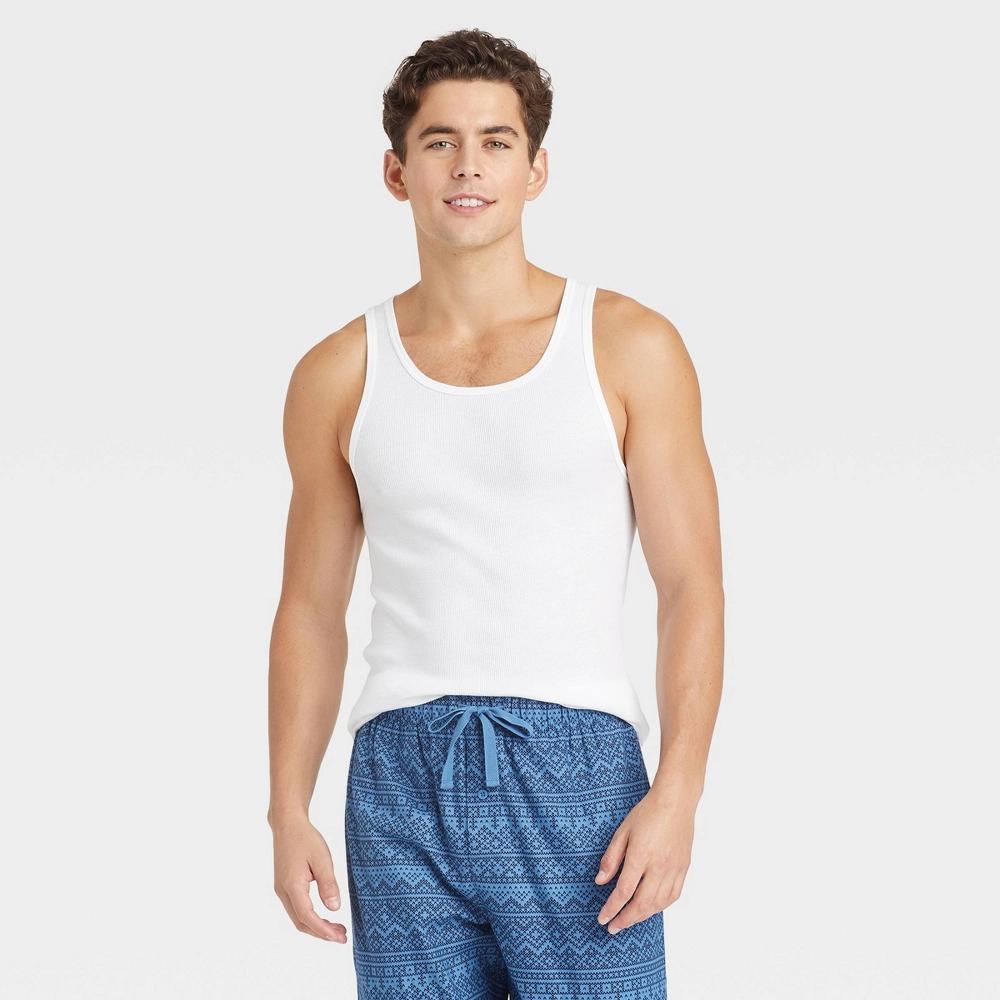 Mens 4pk Ribbed Tank Top - Goodfellow & Co XL Product Image