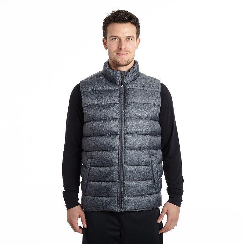 Big & Tall Excelled Insulated Puffer Vest, Men's, Size: 3XL, Granite Grey Product Image