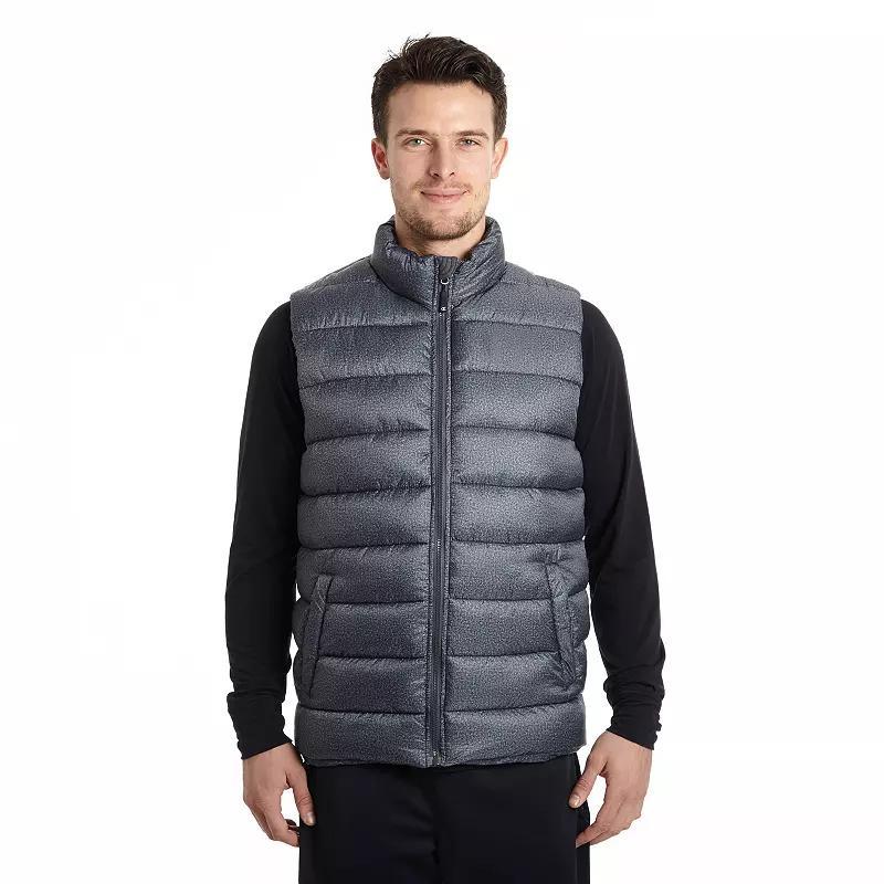 Big & Tall Excelled Insulated Puffer Vest, Men's, Size: 3XL, Granite Grey Product Image