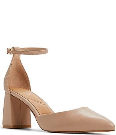 ALDO Jan Leather Ankle Strap Pumps Product Image