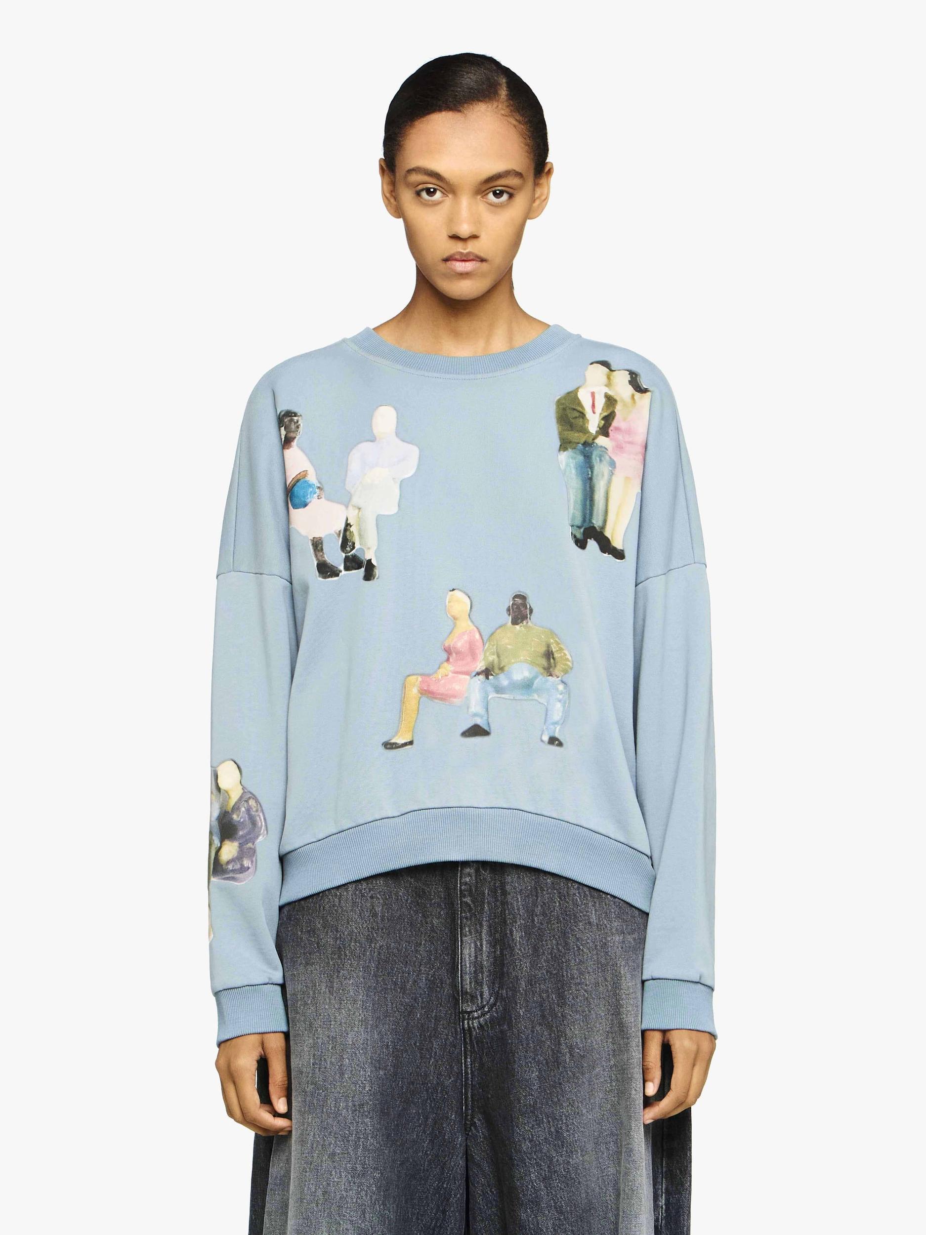SWEATSHIRT WITH ALL OVER PRINT Product Image