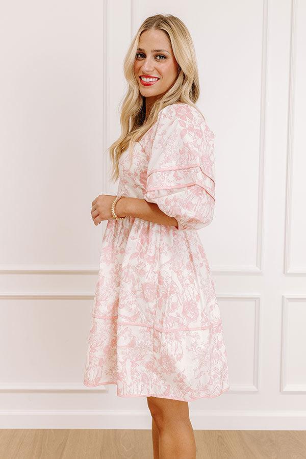 Romantic Cottage Floral Mini Dress Product Image