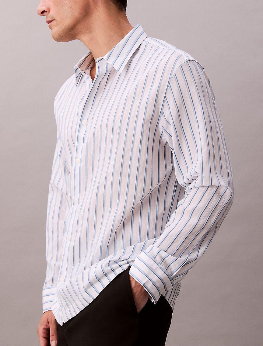 Stripe Relaxed Button-Down Shirt Product Image