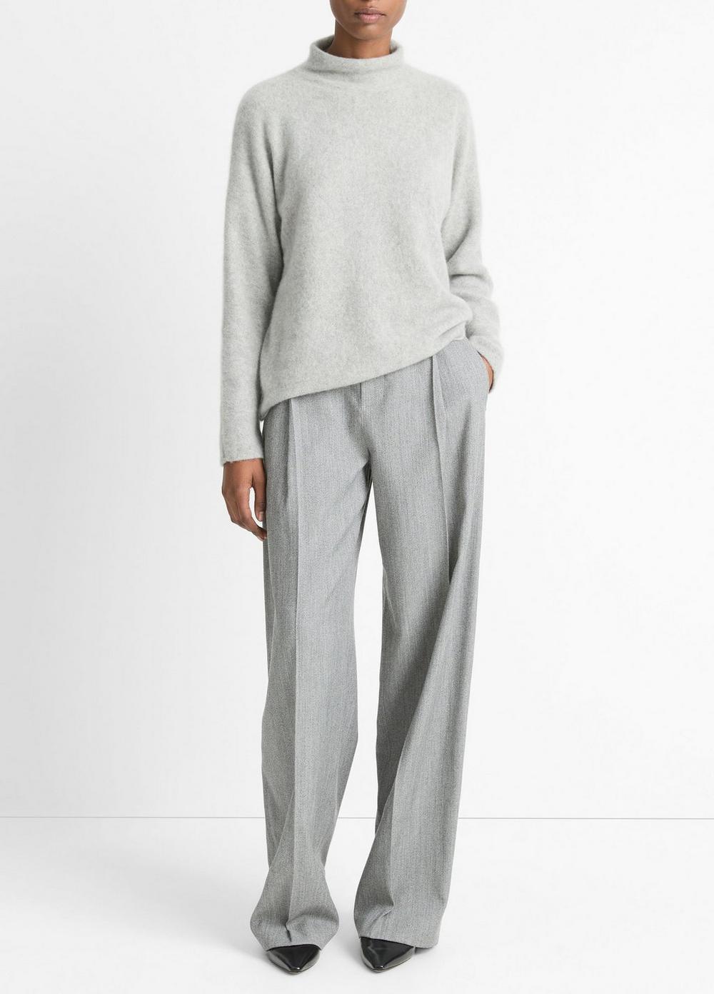 Cashmere Boxy Turtleneck Sweater Product Image