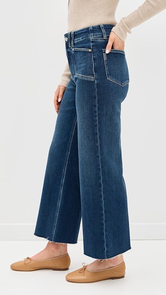 PAIGE Anessa with Set In Pockets + Raw Hem Jeans | Shopbop Product Image