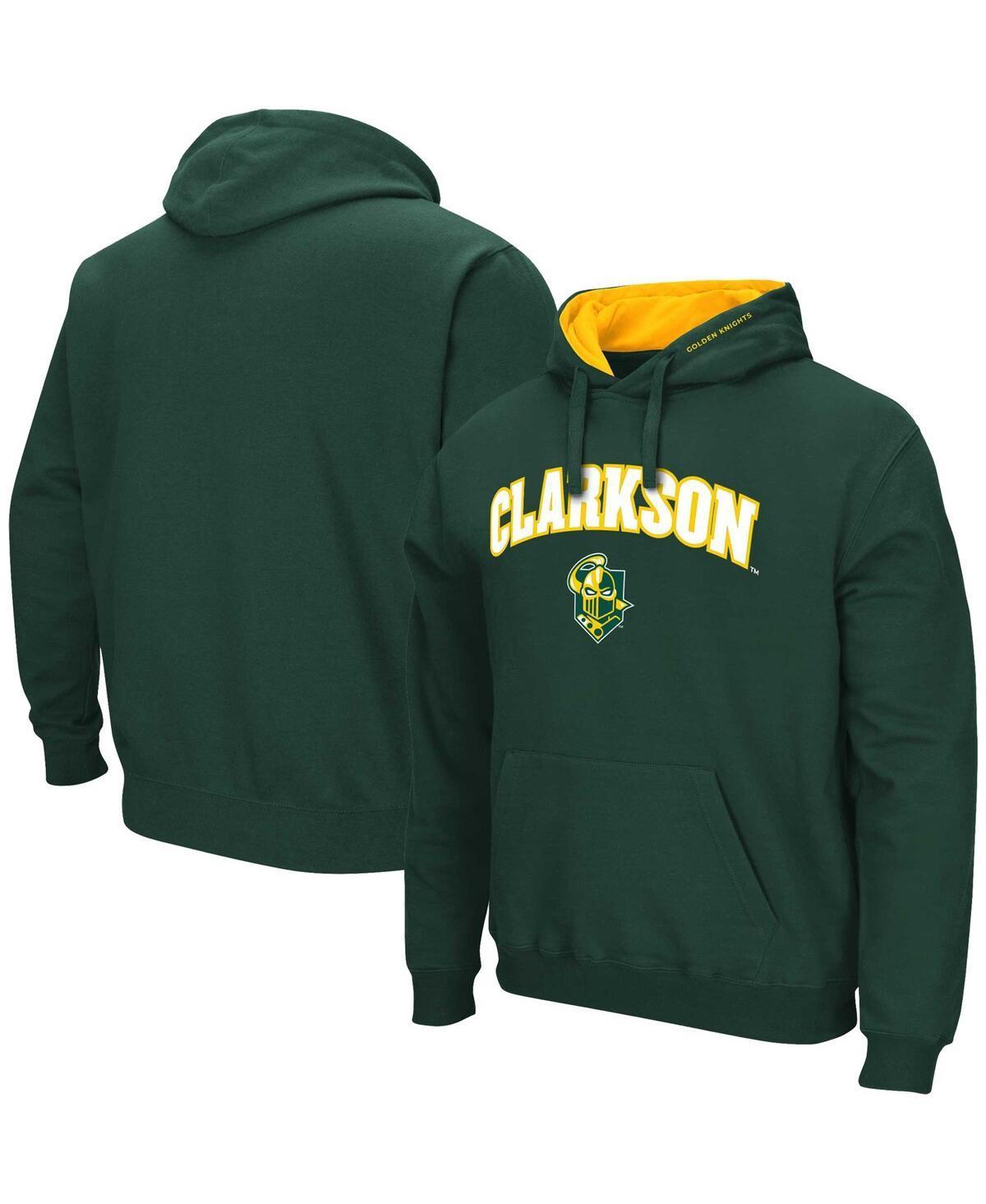 Mens Colosseum Green Clarkson Golden Knights Arch & Logo Pullover Hoodie Product Image