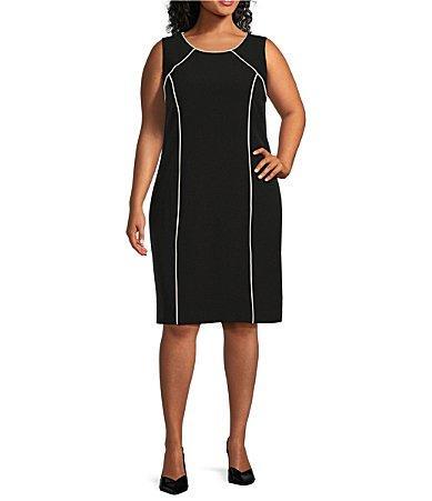 Kasper Plus Size Sleeveless Sheath Dress Product Image