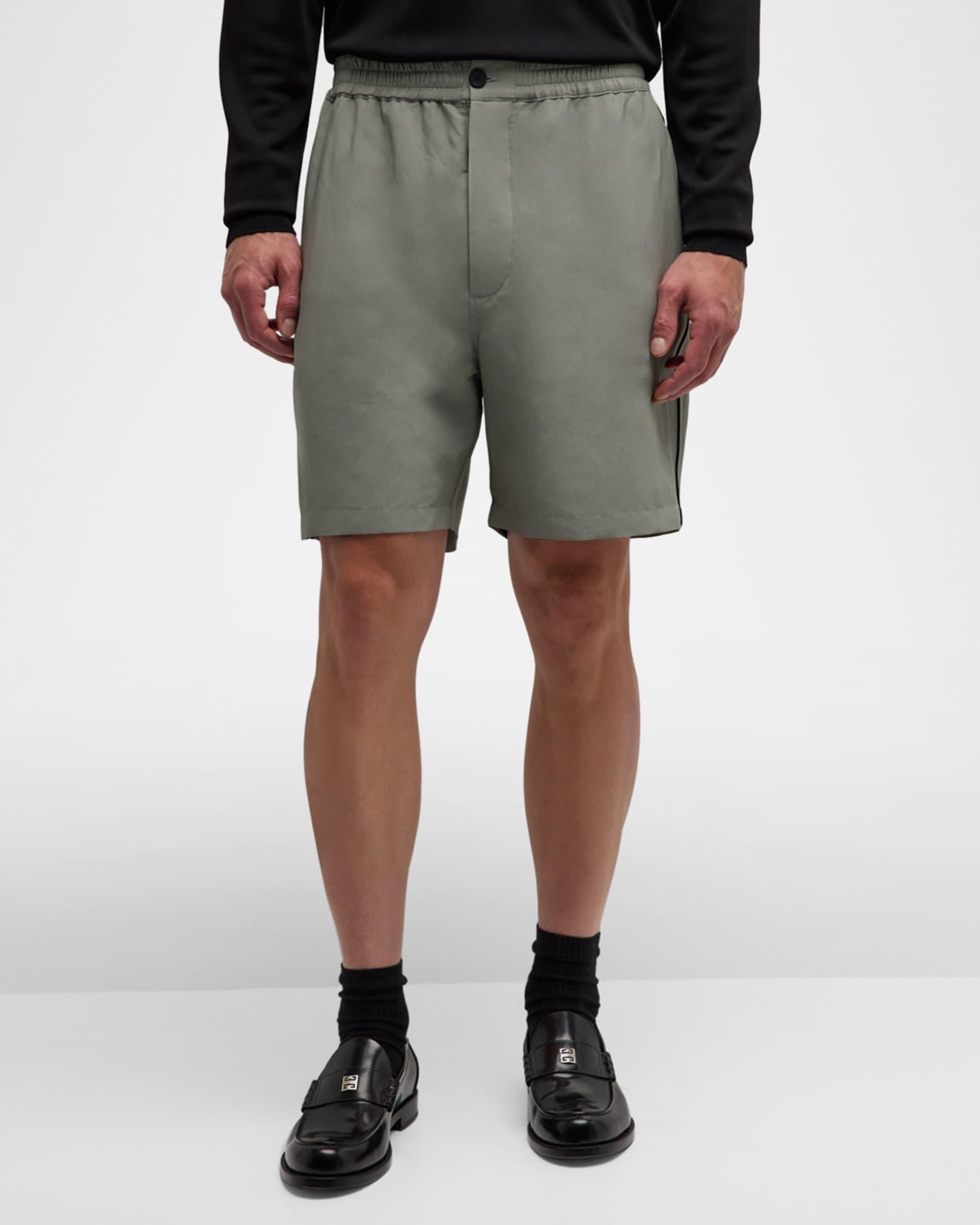 Men's Piped Nylon-Blend Shorts Product Image