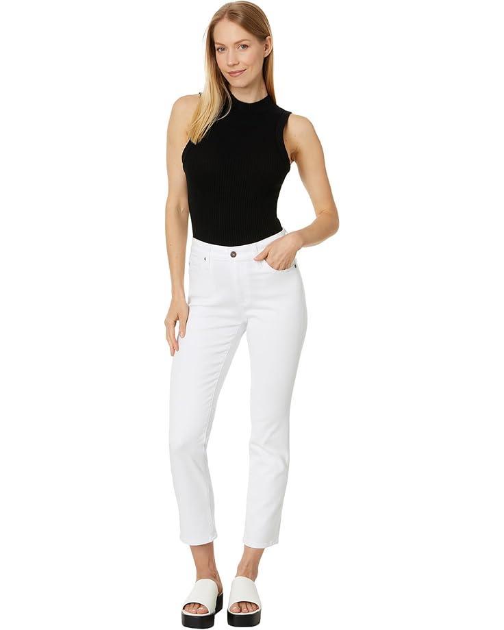 Mari High Rise Slim Straight Crop Jeans Product Image