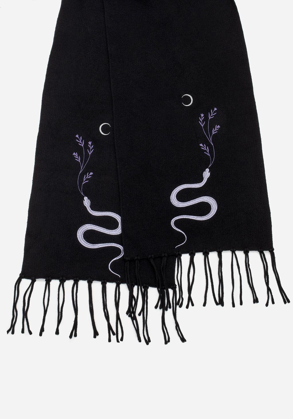 Dominion Snake Embroidered Scarf Product Image