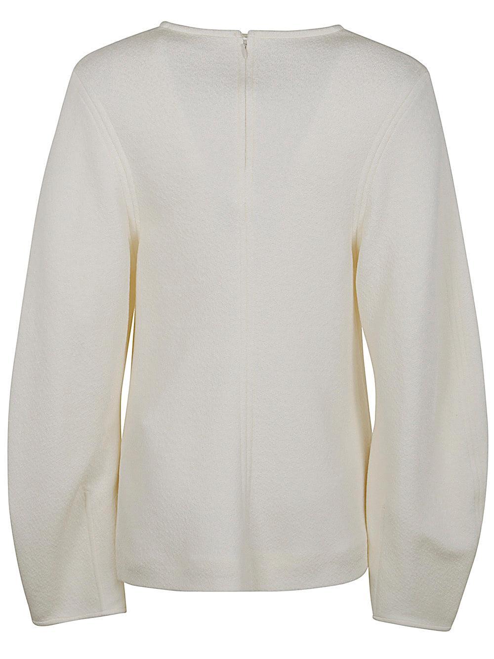 JIL SANDER Elevated Long Sleeve Top For Women In White Product Image