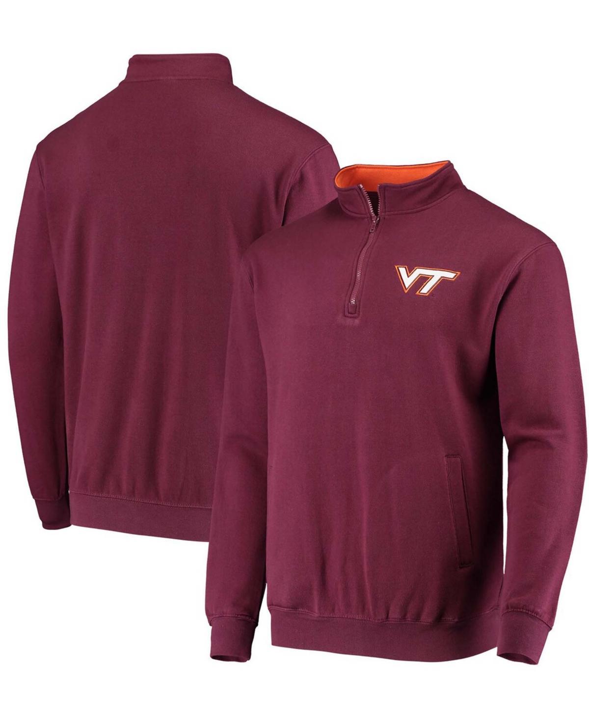 Mens Colosseum Maroon Virginia Tech Hokies Tortugas Logo Quarter-Zip Jacket Product Image