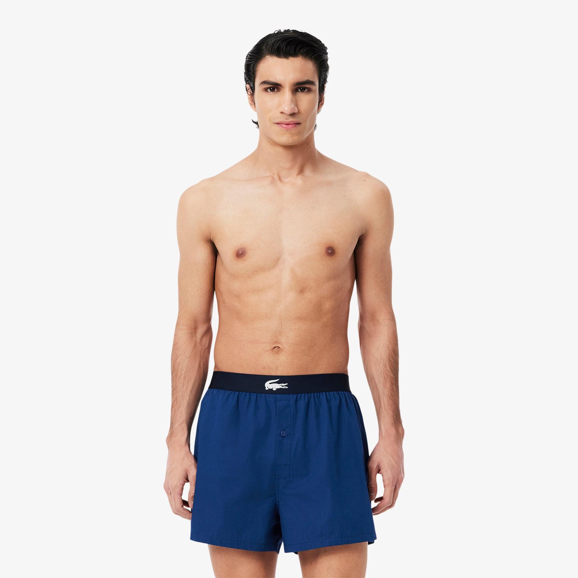 3-Pack Plain and Print Cotton Boxers Product Image